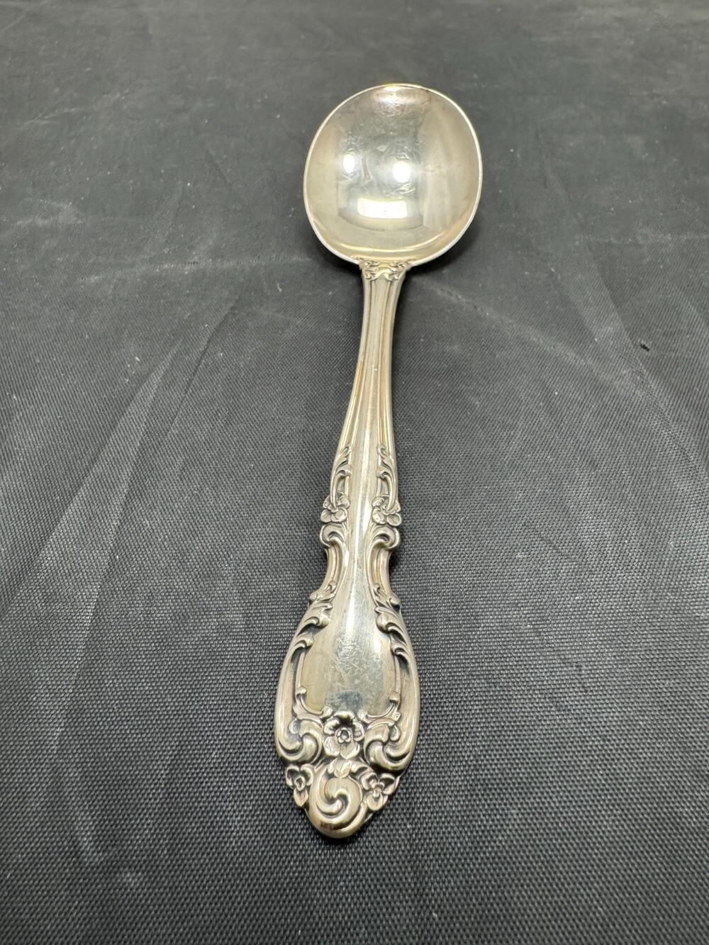 Vintage Gorham Melrose Sterling Silver Teaspoon 6" Floral Scroll No Monogram